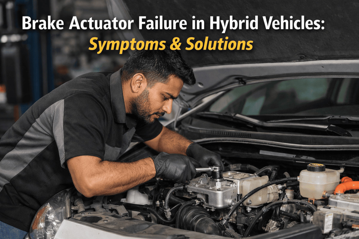 brake actuator failure in hybrid vehicles