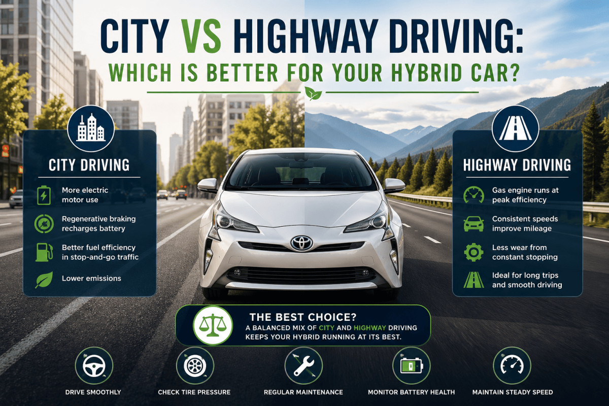 city vs highway driving hybrid car