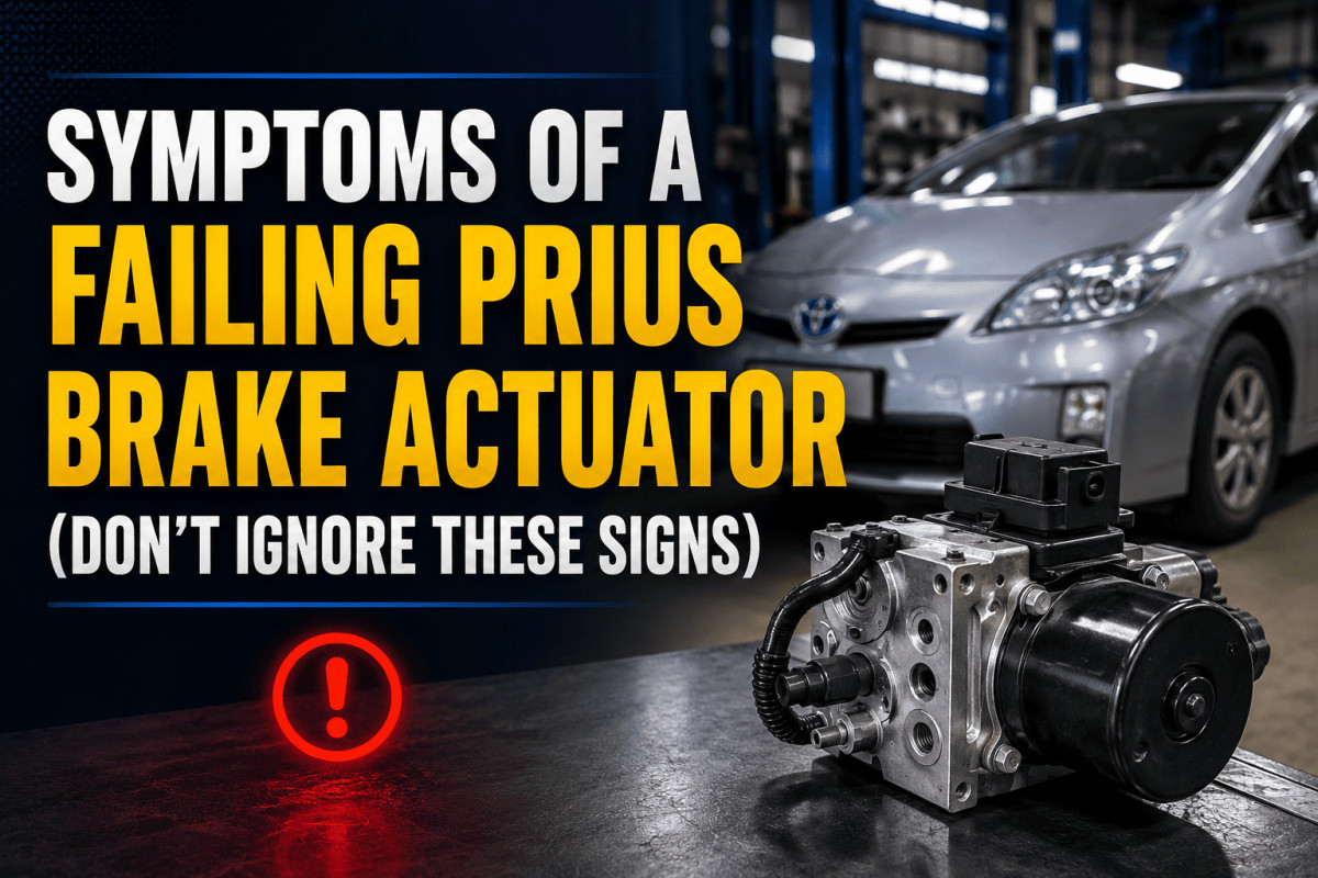 prius brake actuator symptoms