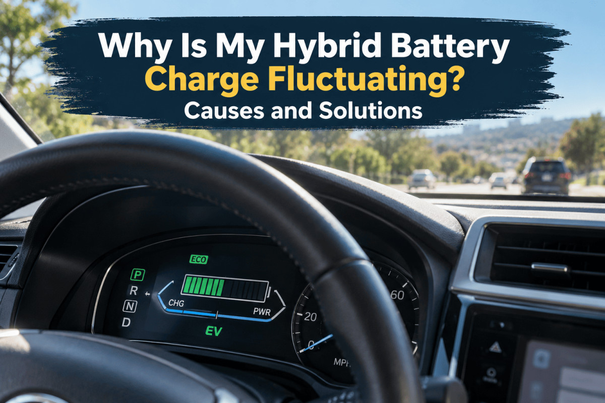 hybrid battery charge fluctuating